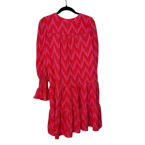 Tuckernuck Pomander Place Hot Pink Ikat Kenzo Mini Dress Size Small - Picture 5 of 10